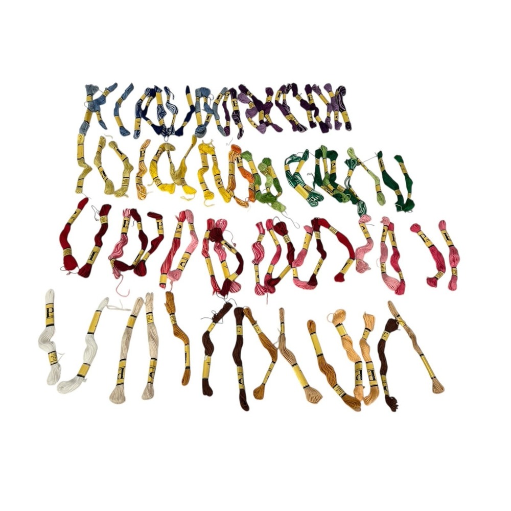 81 skeins Vtg DMC Prism Cotton Embroidery Thread/Floss‎ Needlepoint